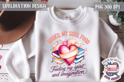 Book Lover Sublimation design Quote Bookish PNG Sign Product Image 1