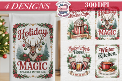 Christmas Vintage Quote Clipart PNG Sublimation 4 Design Product Image 1