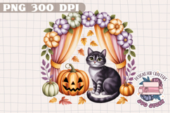 Halloween Cute Watercolor Clipart PNG Pastel Ghost Design Product Image 1