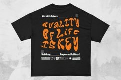 Quality of Life is Key Streetwear Typography T-shirt Design Product Image 1