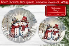 Christmas wind spinner Sublimation Retro Christmas Decor Product Image 1