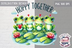 Valentine Love Animals Cute Quote Sublimation Design PNG Product Image 1
