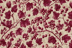 Red Leaves Pattern Background Product Image 1