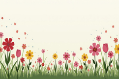 Colorful Flowers Background Wallpaper Product Image 1