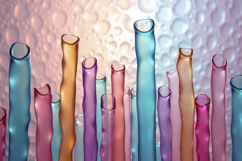 Colorful Transparent Tubes Background Wallpaper Product Image 1