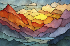 Handcrafted Stained Glass Background Wallpaper Product Image 1