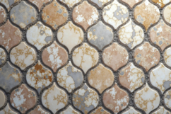 Moroccan Ceramic Tile Pattern Background Wallpaper Product Image 1