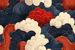 Chinese Cloud Pattern Background Wallpaper Product Image 1