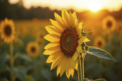 Blooming Sunflower Background Wallpaper Product Image 1