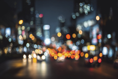 Abstract Bokeh City Lights Background Wallpaper Product Image 1