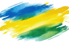 Colorful Paint Stroke on White Background Wallpaper Product Image 1