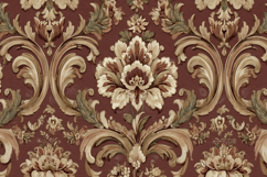 Ornate Floral Pattern Background Wallpaper Product Image 1