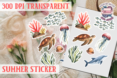 Summer sticker Cute flowers Love Picnic Beach Spring Product Image 1
