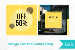 Fashion shop yellow color instagram post canva template Product Image 4