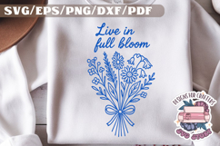 Flowers Hand drawn Quote Vintage SVG Motivational Daisy Product Image 1
