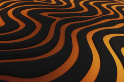 Orange Black Wave Lines Background Product Image 1