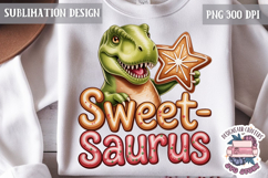 Christmas Dinosaur Funny Quote Sublimation design Tshirt Product Image 1