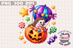 Cute Halloween Animal Autumn Sublimation design Fall KIds Product Image 1