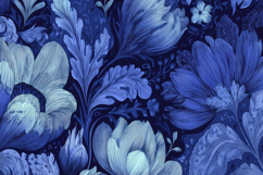 Blue Flowers Background Wallpaper Product Image 1