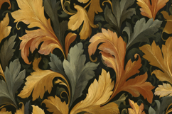 Acanthus Leaf Pattern Texture Background Wallpaper Product Image 1