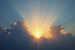 Sunset Clouds Background Product Image 1