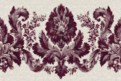 Red Damask Pattern Background Wallpaper Product Image 1