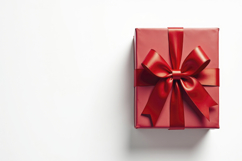 Red Gift Box with White Background Wallpaper Product Image 1