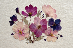 Pressed Flower Art Background Wallpaper Product Image 1