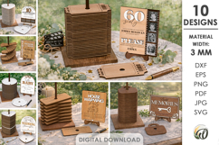 Guest Book Alternatives Bundle Lasercut.Signs With Stand SVG Product Image 1