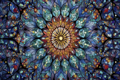 Intricate Floral Mandala Pattern Background Wallpaper Product Image 1