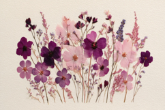 Pressed Flowers Background Wallpaper Product Image 1