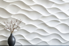 Pot with Waves Texture Background Wallpaper Product Image 1