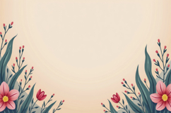 Flowers with Dark Green Leaves Background Wallpaper Product Image 1