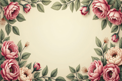 Floral Border Background Wallpaper Product Image 1