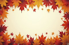 Autumn Leaves Frame Background Wallpaper Product Image 1