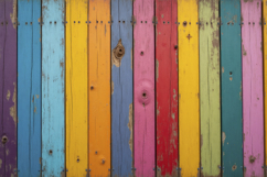 Distressed Wooden Planks Painted Background Wallpaper Product Image 1