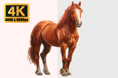 Brown Horse Transparent PNG Product Image 1