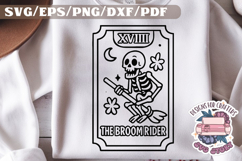 Halloween Tarot Card black and white SVG Design Quotes PNG Product Image 1