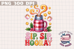 Christmas Quote Sublimation design Winter Pink Buffalo Plaid Product Image 1