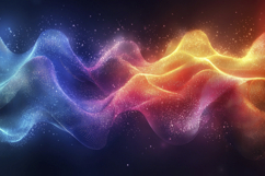 Abstract Colorful Energy Waves Background Wallpaper Product Image 1