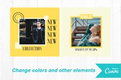 Fashion shop yellow color instagram post canva template Product Image 3