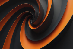 Orange Black Swirling Background Product Image 1