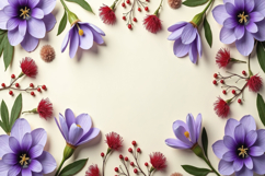Purple Crocus Flowers Background Wallpaper Product Image 1