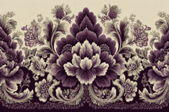 Floral Damask Pattern Background Product Image 1