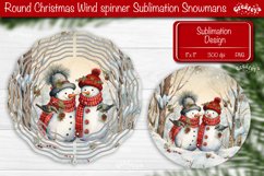 Christmas wind spinner Sublimation Round Christmas Decor Product Image 1