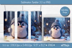 Christmas Tumbler wrap Christmas Penguin Tumbler png 20 Oz Product Image 1