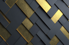 Black and Gold Geometric Background Wallpaper Product Image 1
