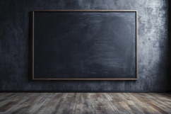 Blackboard with Wooden Floor Background Wallpaper Product Image 1