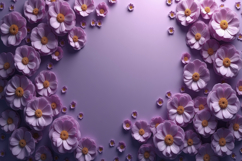 Purple Flowers Background Wallpaper Product Image 1