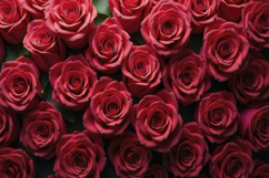 Dense Cluster of Red Roses Background Wallpaper Product Image 1